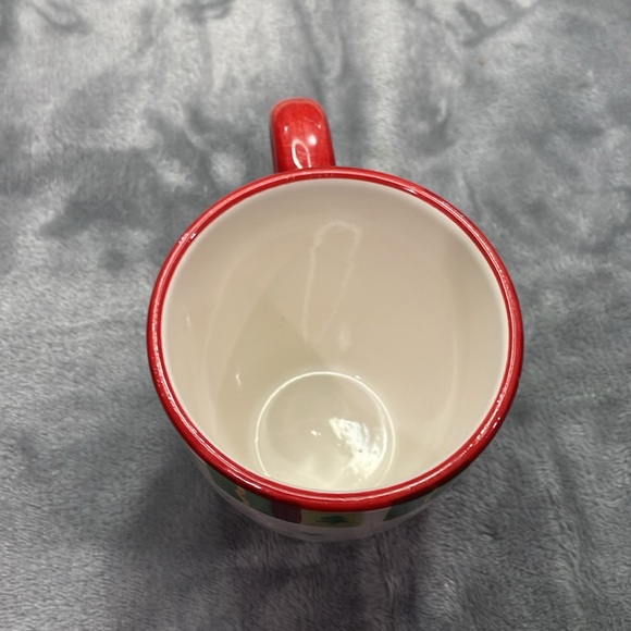 Holiday hand painted Christmas tree cocoa  coffee mug Santa reindeer snowman - Picture 5 of 7